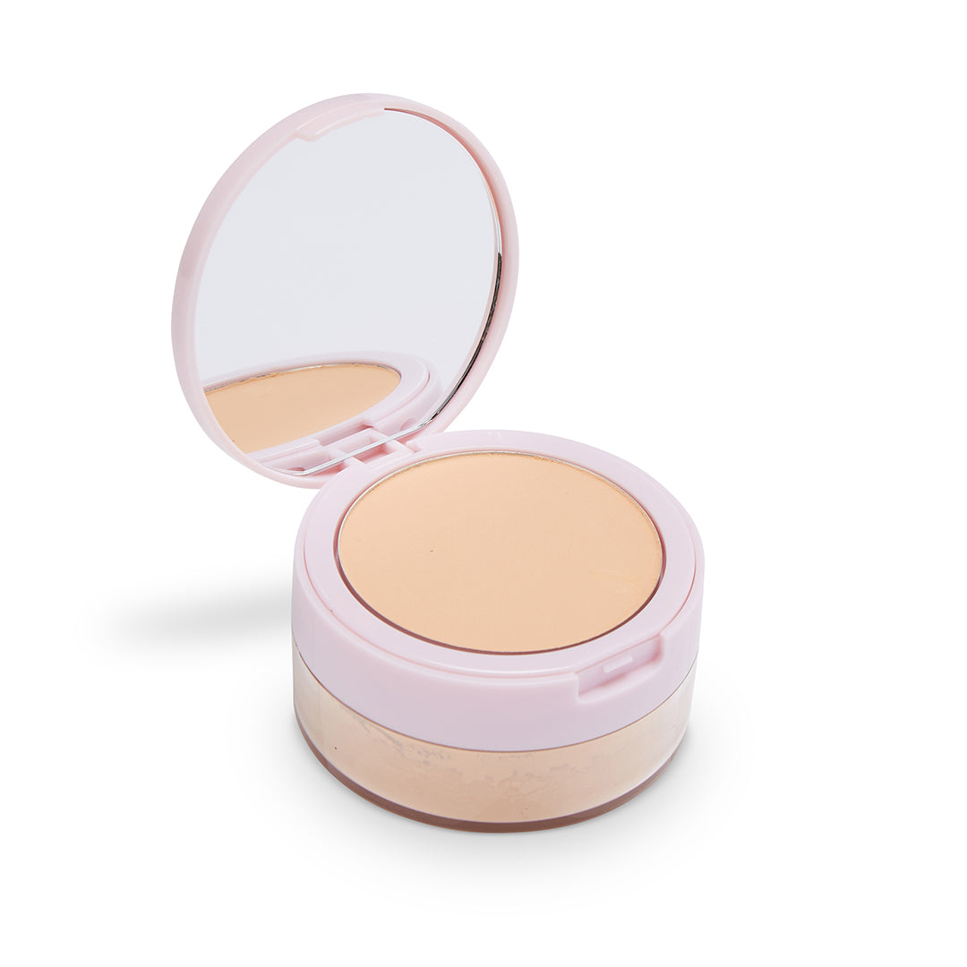 MINI SET & BRIGHTEN POWDER DUO - PEACHES